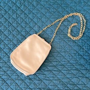 VINTAGE Liz Claiborne Cream Leather Purse